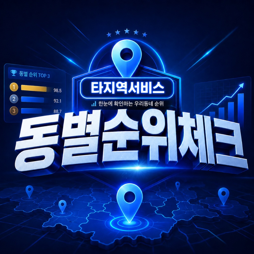동별 순위체크 — 한눈에 확인하는 우리동네 순위